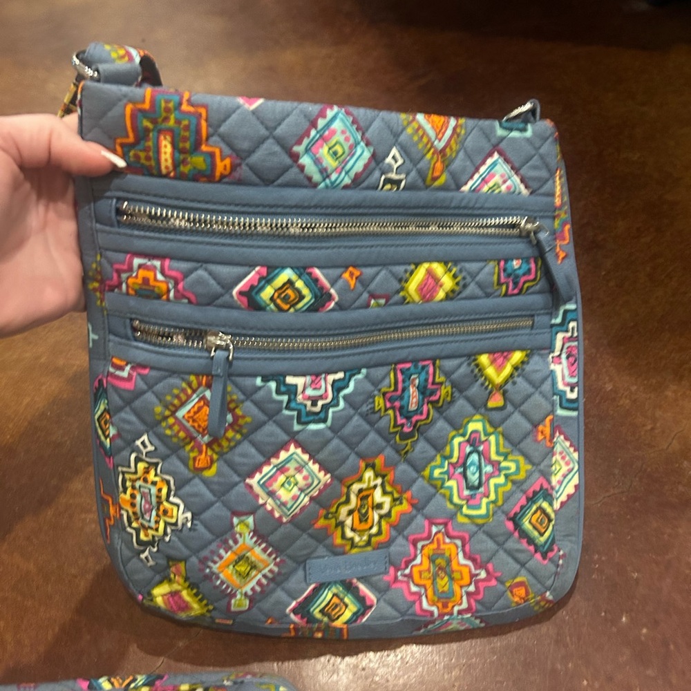 Vera Bradley Iconic Triple Zip Hipster Painted Southwest Crossbody Swingpack